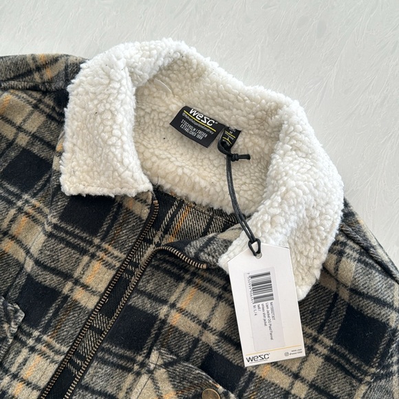 LIAM OG PLAID FLANNEL JACKET NWT unisex shirt jacket size M / L - Picture 2 of 4